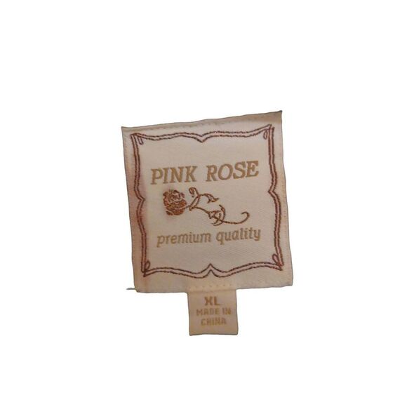 Pink Rose Top Long Sleeve Gray Small - Picture 2 of 4